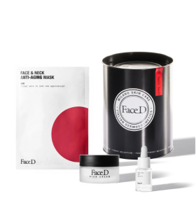 Face D Cofanetto di Natale 2023 Pro Age Essentials - Pure peel esfoliante + Instant anti aging crema ricca + Face & Neck maschera antietà 