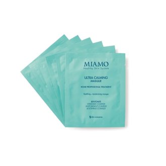 Miamo Skin Concerns Ultra Calming Masque - Maschera viso idratante e lenitiva - 6 pezzi da 10 ml