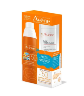 Avene Solare Spray Bambini SPF 50+ Con Acqua Termale Spray - Protezione solare molto alta + acqua termale