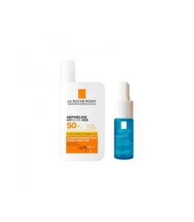 Anthelios UVmune 400 Fluido Invisibile SPF 50+ + Hyalu B5 Siero - Protezione solare molto alta + Siero rimpolpante anti-rughe 
