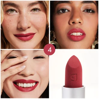 Goovi Velvet Dream Rossetto Matte 04 - Rossetto effetto opaco luminoso - Colore red berry - 3,5 g