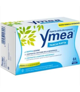 Ymea Pancia Piatta - Integratore per il gonfiore addominale in menopausa - 64 capsule - promo