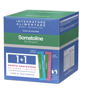 Somatoline Skin Expert Body Advanced Bipack - Integratore alimentare drena giorno + slim notte - Edizione Limitata - 14 + 14 stick 