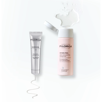 Filorga Routine Notte Esfoliante - Oxygen peel lozione micropeeling + Sleep & Peel crema notte micropeeling