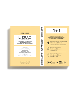 Lierac Sunissime Le Capsule Preparatrici Duo - Integratore alimentare per l'abbronzatura - 2 x 30 capsule 