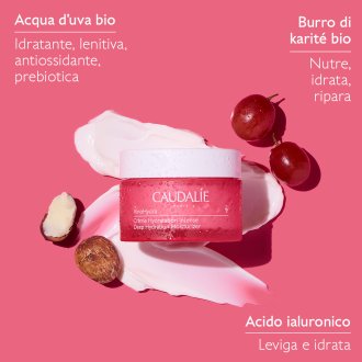 Caudalie Vinohydra Crema Idratazione Intensa - Crema viso idratante per pelle secca - 50 ml