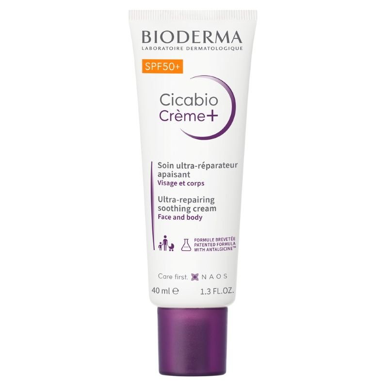 Bioderma Cicabio Creme+ SPF50+ - Crema ultra-riparatrice per pelle danneggiata e irritata - 40 ml Bioderma Cicabio Creme+ SPF50+ - Crema ultra-riparatrice per pelle danneggiata e irritata - 40 ml