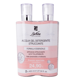 Bionike Defence Acqua Gel Detergente Struccante Bi-Pack - Adatto per pelle ipersensibile - 2 x 400 ml