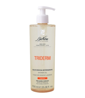 Bionike Triderm Olio Doccia Detergente - Detergente delicato per pelle secca e sensibile - 750 ml