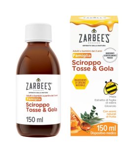 Zarbee's Sciroppo Tosse & Gola - Sciroppo per tosse secca e tosse grassa - 150 ml