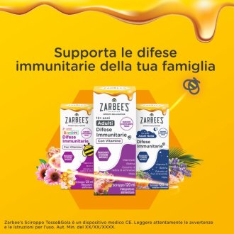 Zarbee's Difese Immunitarie Adulti - Integratore per supportare il sistema immunitario - 120 ml