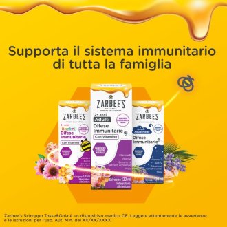 Zarbee's Difese Immunitarie Adulti Notte - Integratore per il sistema immunitario - 120 ml