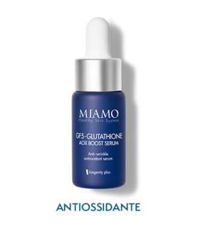 Miamo Longevity Plus GF5 Glutathione Aox Boost Serum - Siero viso antiossidante e anti-rughe - 10 ml