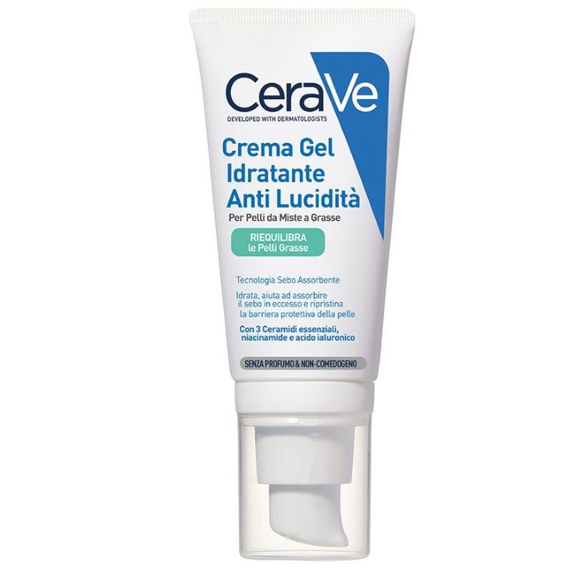 Cerave Crema Viso Idratante Anti-lucidità - Crema opacizzante per pelle da mista a grassa - 50 ml Cerave Crema Viso Idratante Anti-lucidità - Crema opacizzante per pelle da mista a grassa - 50 ml