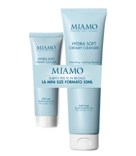 Miamo Total Care Hydra Soft Creamy Cleanser Duo - Detergente lenitivo per pelle sensibile e secca - 150 ml + 50 ml - Limited Edition