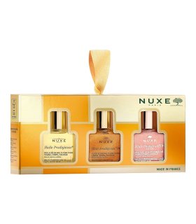 Nuxe Cofanetto di Natale 2024 Les 3 Prodigieux - Olio prodigioso secco 10 ml + Olio prodigioso floreale oro 10 ml + Olio prodigioso oro 10 ml