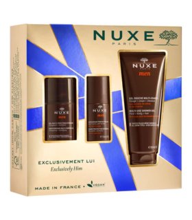 Nuxe Cofanetto di Natale 2024 Uomo - Gel viso multi funzione 50 ml + Gel doccia 200 ml + Deodorante 50 ml 