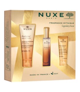 Nuxe Cofanetto di Natale Fragranza Iconica 2024 - Profumo Prodigioso 30 ml + Olio doccia 100 ml + Latte corpo profumato 30 ml