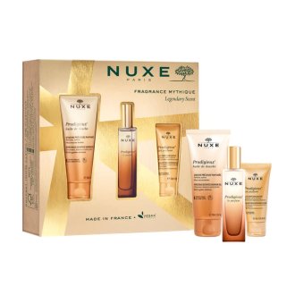 Nuxe Cofanetto di Natale Fragranza Iconica 2024 - Profumo Prodigioso 30 ml + Olio doccia 100 ml + Latte corpo profumato 30 ml