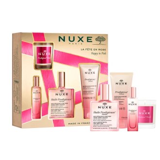 Nuxe Cofanetto di Natale 2024 Prodigieuse Florale Collection - Olio secco floreale + profumo + olio doccia + candela per ambienti