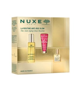 Nuxe Cofanetto di Natale 2024 La routine antiage glow - Super Serum 30 ml + Merveillance Lift Glow crema 15 ml + Olio Prodigioso 10 ml