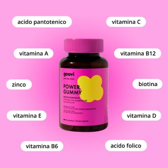 Goovi Power Gummy Multivitaminico - Integratore alimentare per il sistema immunitario - 60 gummies 