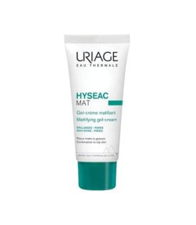 Uriage Hyseac Mat Crema Viso - Gel-crema opacizzante per pelle lucida e grassa - 40 ml