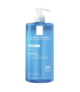 La Roche-Posay Lipikar Gel Doccia - Detergente delicato per pelle secca e sensibile - 1 litro