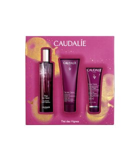 Caudalie Cofanetto di Natale 2024 The' Des Vignes - Acqua profumata 50 ml + Gel doccia 50 ml + Crema mani e unghie 30 ml