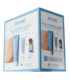 Miamo Protocollo Acnever Cream - Kit anti imperfezioni per pelle a tendenza acneica