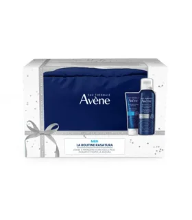 Avene Cofanetto di Natale Men - Schiuma da barba + Balsamo dopobarba + Pochette