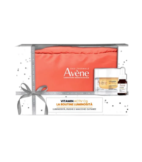 Avene Cofanetto di Natale Vitamin Activ Cg- Crema viso illuminante + Siero viso illuminante + Pochette