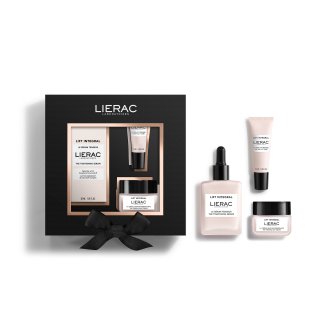 Lierac Cofanetto Natale 2024 Lift Integral Siero viso 30 ml + Crema giorno 20 ml + Contorno occhi 7,5 ml - Idea regalo antiage