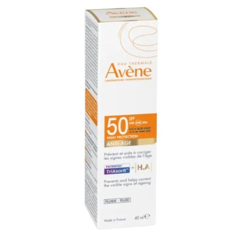Avene Solare Fluido Anti Eta' SPF50 - Fluido solare viso anti rughe - 40 ml Avene Solare Fluido Anti Eta' SPF50 - Fluido solare viso anti rughe - 40 ml