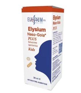 Elysium Naso Gola Plus Kids - Spray ipertonico fluidificante e decongestionante per bambini - 30 ml