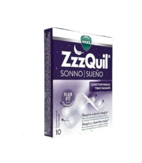 ZzzQuil Nasal Strips - Cerottini nasali per respirare e dormire meglio - 10 pezzi