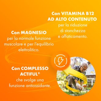 Sustenium Plus 50+ - Integratore energizzante per adulti over 50 - 15 flaconcini