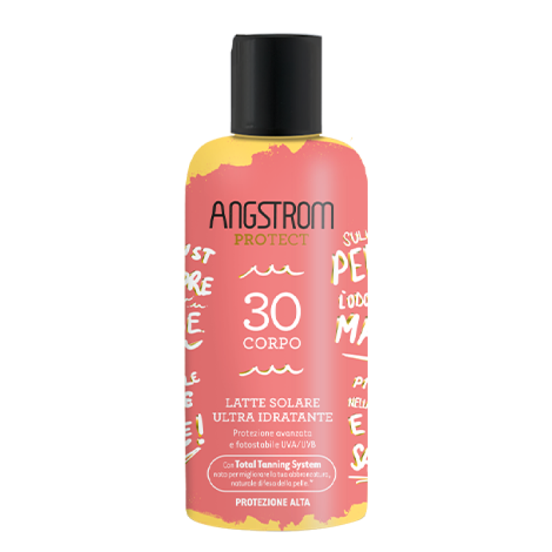 Angstrom Latte Solare Ultra Idratante SPF30 Limited Edition - Protezione solare alta adatta per il corpo - 200 ml Angstrom Latte Solare Ultra Idratante SPF30 Limited Edition - Protezione solare alta adatta per il corpo - 200 ml