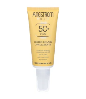 Angstrom Fluido Solare Viso Opacizzante SPF50+ - Protezione solare molto alta per pelle grassa - 40 ml