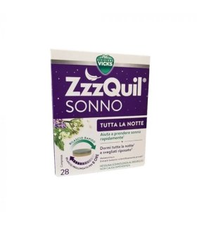 Vicks Zzzquil Sonno Tutta La Notte - Integratore a base di Melatonina - 28 compresse