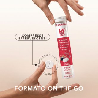 Somatoline Hydrop - Integratore energetico a base di vitamine e minerali - Gusto frutti rossi - 20 compresse effervescenti Somatoline Hydrop - Integratore energetico a base di vitamine e minerali - Gusto frutti rossi - 20 compresse effervescenti