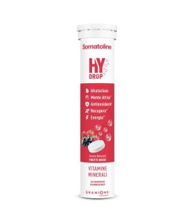 Somatoline Hydrop - Integratore energetico a base di vitamine e minerali - Gusto frutti rossi - 20 compresse effervescenti 