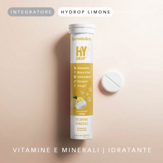 Somatoline Hydrop - Integratore energetico a base di vitamine e minerali - Gusto limone - 20 compresse effervescenti