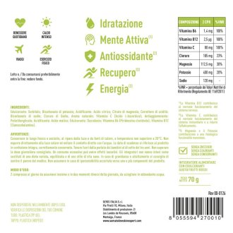 Somatoline Hydrop - Integratore energetico a base di vitamine e minerali - Gusto mango - 20 compresse effervescenti