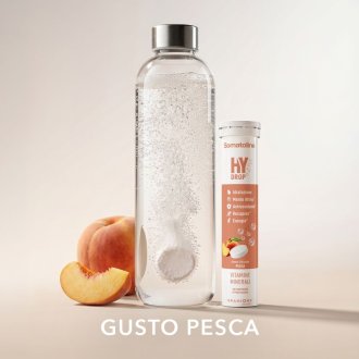 Somatoline Hydrop - Integratore energetico a base di vitamine e minerali - Gusto pesca - 20 compresse effervescenti
