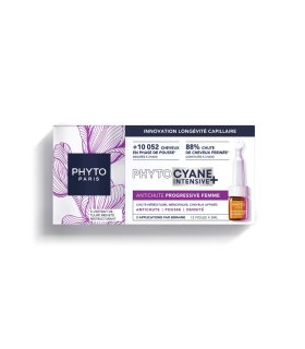 Phytocyane Intensive+ Fiale Caduta progressiva donna - Fiale anticaduta severa capelli donna - 12 fiale