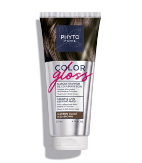 Phyto Color Gloss Maschera Capelli - Maschera ravviva colore e nutriente - Iced Brown - 200 ml