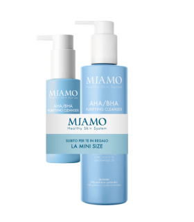 Miamo Acnever AHA/BHA Purifying Cleanser Duo - Detergente anti-imperfezioni per pelle grassa a tendenza acneica - 250 ml + 50 ml - Limited Edition