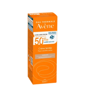 Avene Solare Crema SPF50+ Colorata - Crema solare colorata per pelle secca - 50 ml