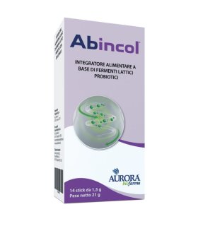 Abincol - Integratore a base di fermenti lattici probiotici - 14 stick orosolubili